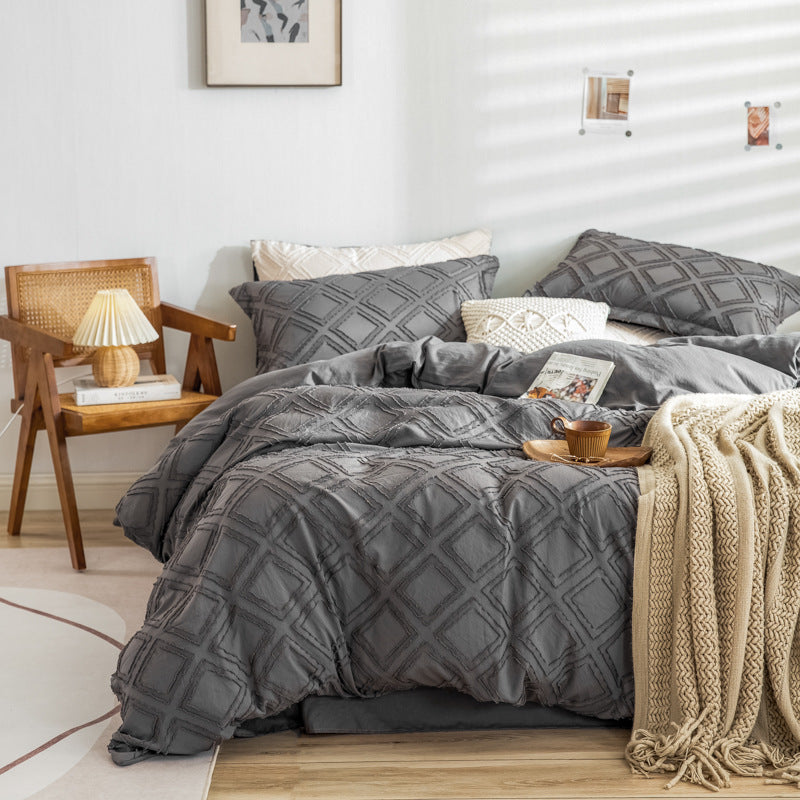 Lenjerie de Pat Design Texturat pentru Femei, Set Complet pentru Dormitor 0