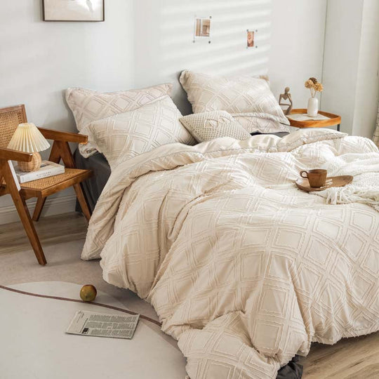 Lenjerie de Pat Design Texturat pentru Femei, Set Complet pentru Dormitor 2