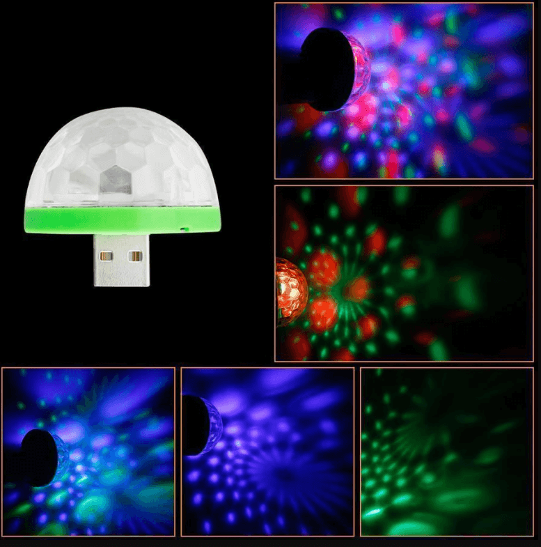 Lumină De Discotecă Cu Ciupercă (Usb)