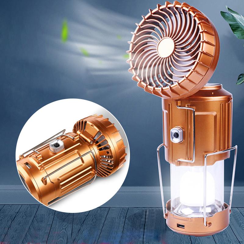 Lumină de Camping cu Ventilator și LED pentru Exterior 1
