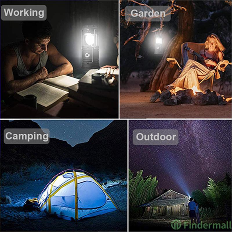 Lumină de Camping cu Ventilator și LED pentru Exterior 3