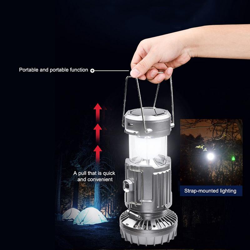 Lumină de Camping cu Ventilator și LED pentru Exterior 5