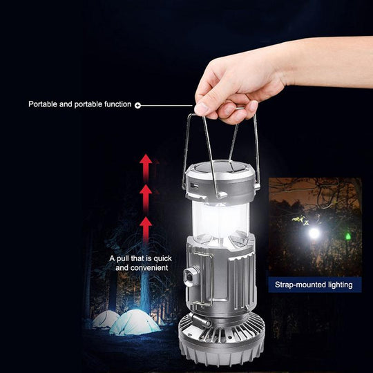 Lumină de Camping cu Ventilator și LED pentru Exterior 5