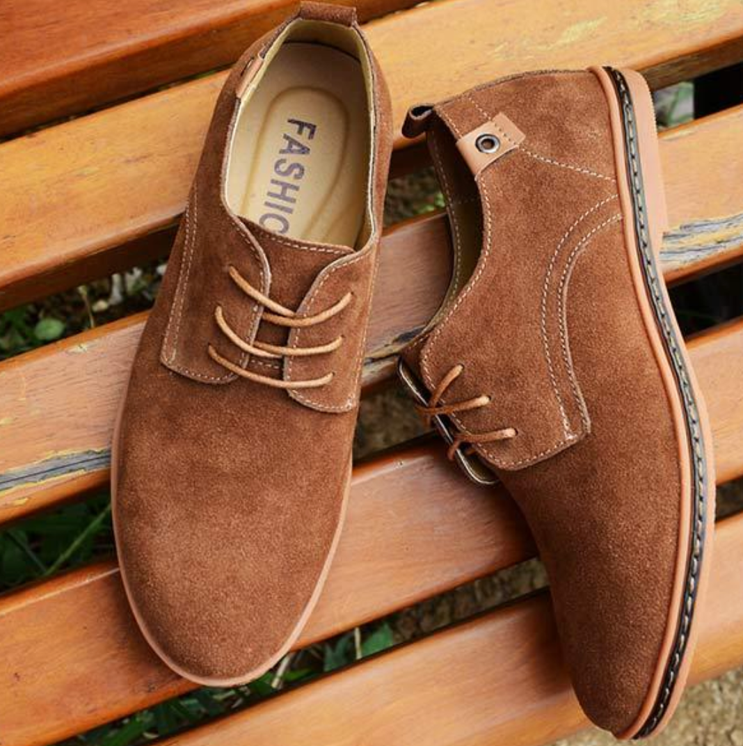 Herresko Suede Elegant Design Komfortable Støvler til Mænd-1