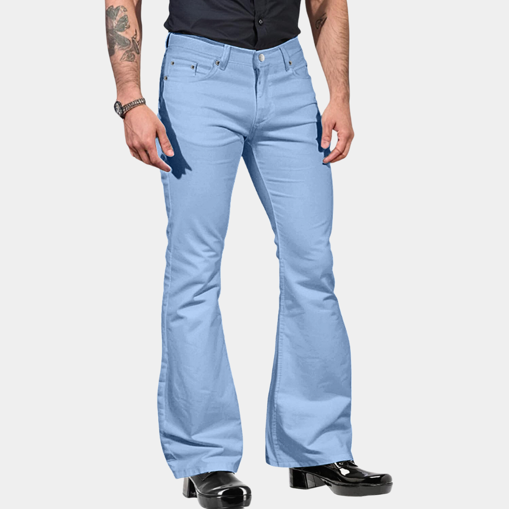 Mannen Retro Flare Broek Casual Stijl 1