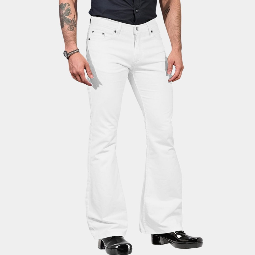 Mannen Retro Flare Broek Casual Stijl 5