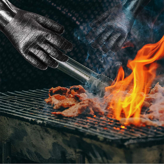 Mănuși pentru grătar cu mâner antiderapant și protecție extinsă pentru bărbați 1