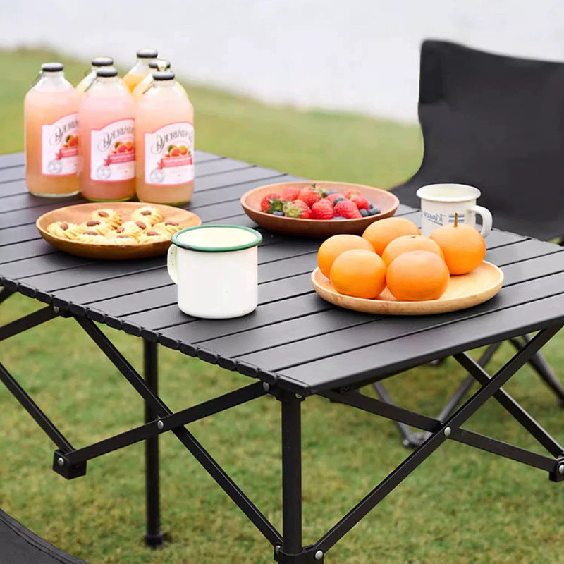 Masă Pliabilă Compactă pentru Exterior și Camping, Design Versatil 1