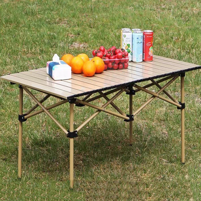 Masă Pliabilă Compactă pentru Exterior și Camping, Design Versatil 2