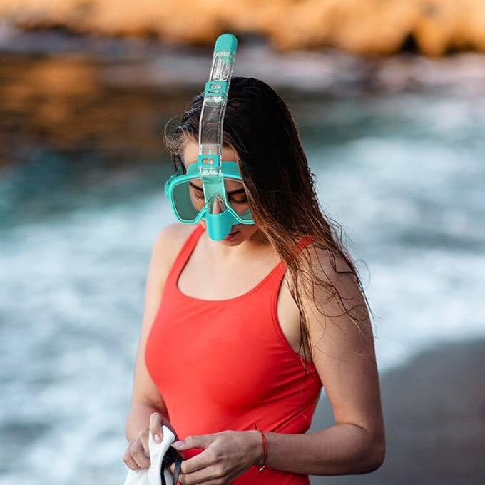 Masca de Snorkeling cu Ochelari Integrati pentru Bărbați și Femei 1