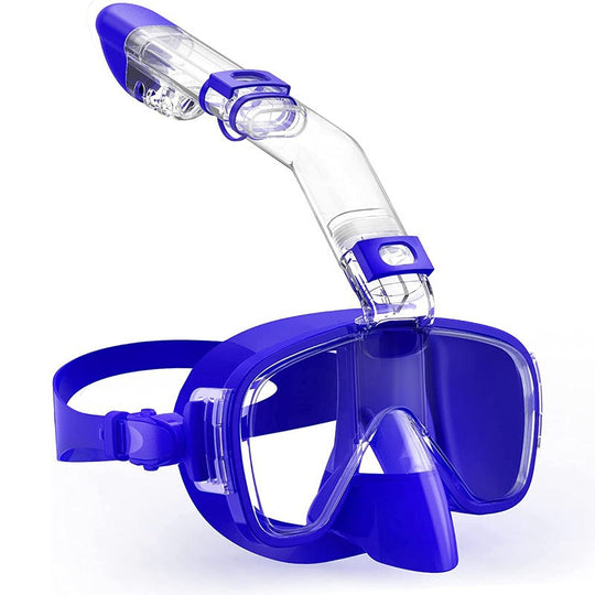 Masca de scufundări cu snorkel flexibil pentru femei 9