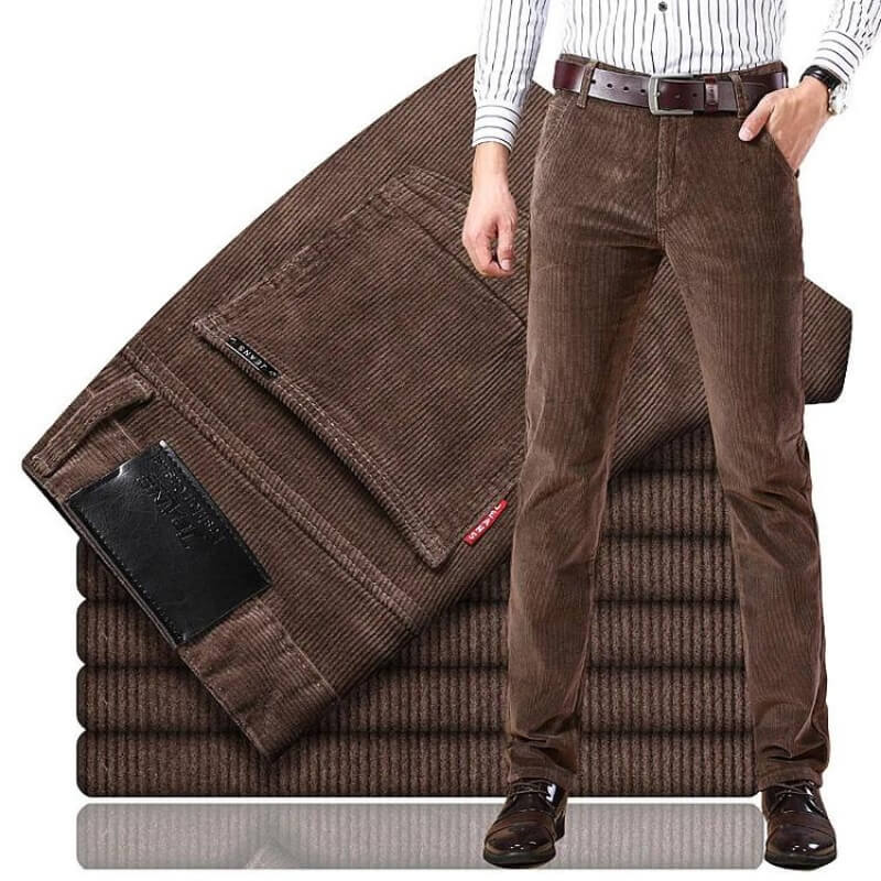Heren Jeans Klassiek Corduroy 100% Katoen 2