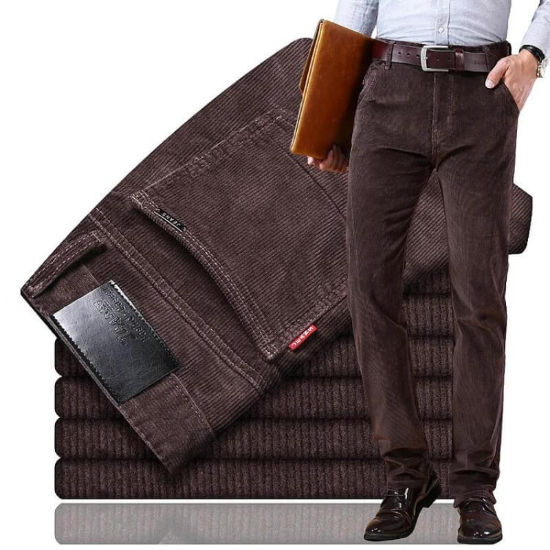 Heren Jeans Klassiek Corduroy 100% Katoen 3