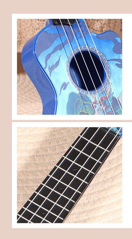Mini Ukulele Acustic Portabil pentru Începători 3
