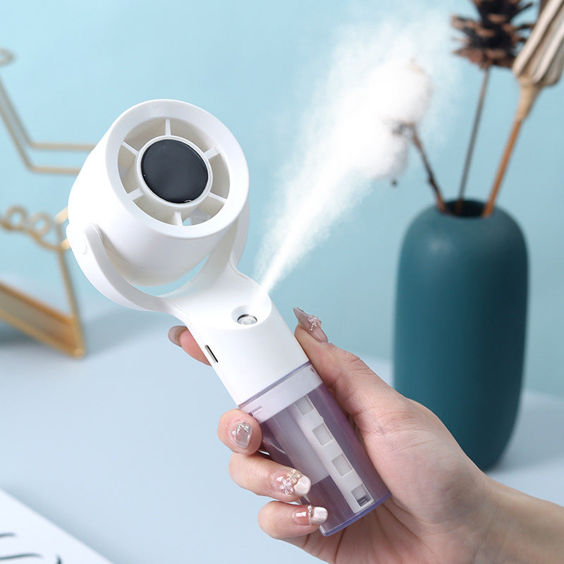Mini Ventilator Portabil Cu Funcție De Pulverizare Pentru Zile Călduroase 3