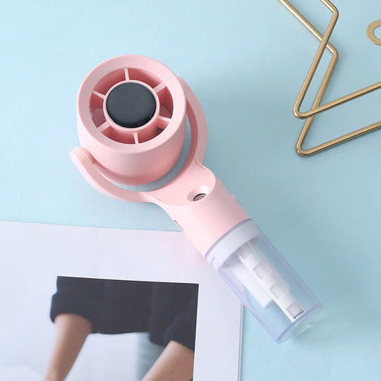 Mini Ventilator Portabil Cu Funcție De Pulverizare Pentru Zile Călduroase 6