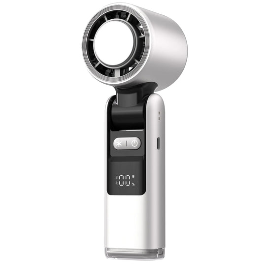 Mini Ventilator Portabil cu Afișaj Digital și 100 de Viteze, Compact și Pliabil 5