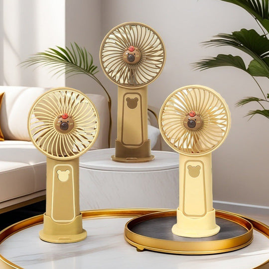 Mini Ventilator Portabil cu Design Drăguț pentru Femei, Viteze Reglabile 1