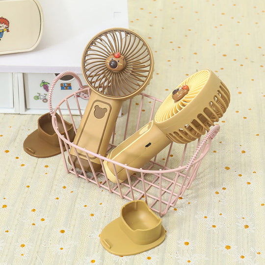 Mini Ventilator Portabil cu Design Drăguț pentru Femei, Viteze Reglabile 3
