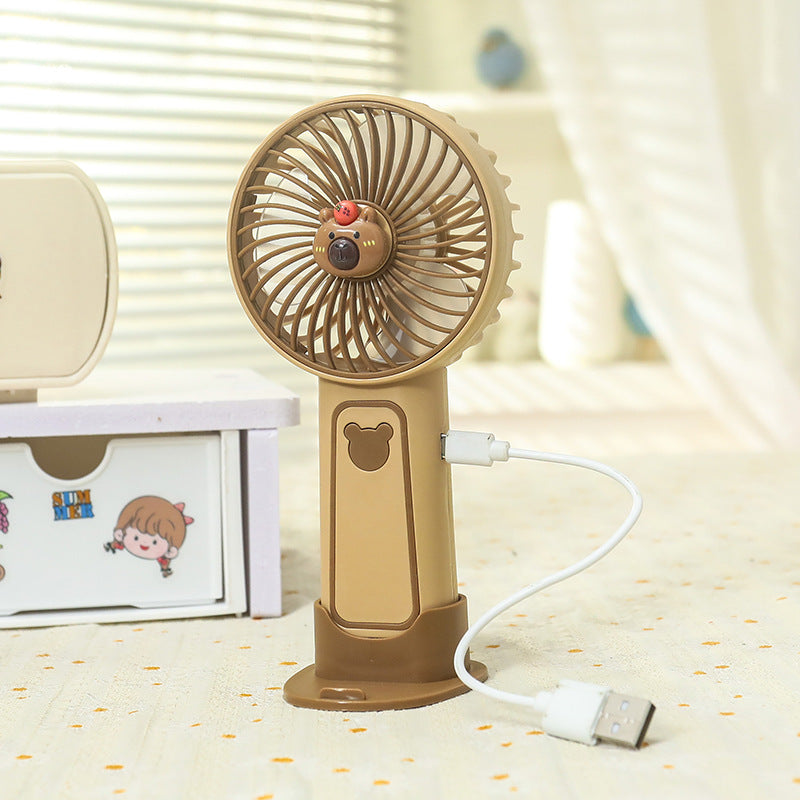 Mini Ventilator Portabil cu Design Drăguț pentru Femei, Viteze Reglabile 4