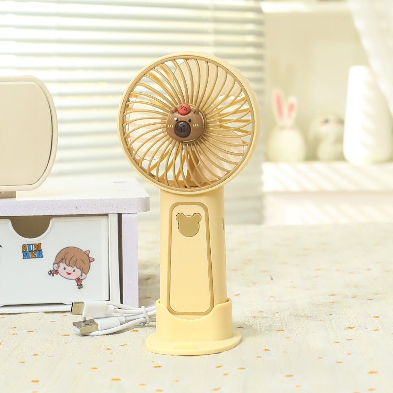 Mini Ventilator Portabil cu Design Drăguț pentru Femei, Viteze Reglabile 6