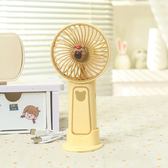 Mini Ventilator Portabil cu Design Drăguț pentru Femei, Viteze Reglabile 6