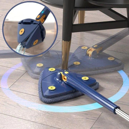 Mop Triunghiular cu Mâner Telescopic pentru Curățare Ușoară și Eficientă 0