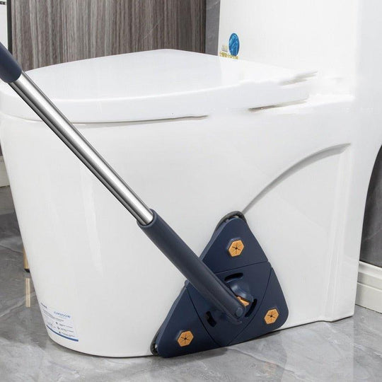 Mop Triunghiular cu Mâner Telescopic pentru Curățare Ușoară și Eficientă 7