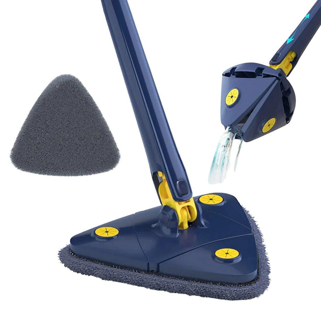 Mop Triunghiular cu Mâner Telescopic pentru Curățare Ușoară și Eficientă 8