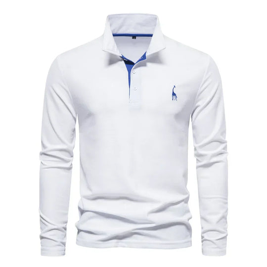 Variant image for Langærmet Polo Shirt til Mænd i Blødt 100% Bomuld-19