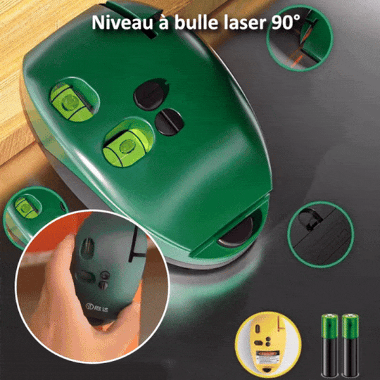 Nivela cu Bule Laser pentru Unghiuri de 90° 0