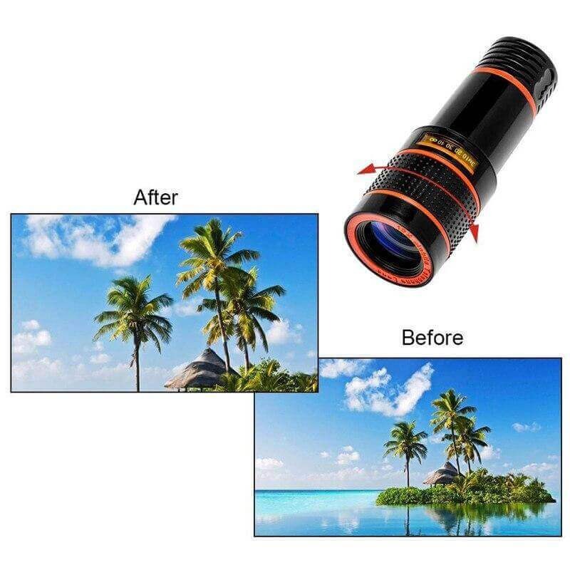 Obiectiv Telescopic Cu Zoom 12X Pentru Camera Smartphone