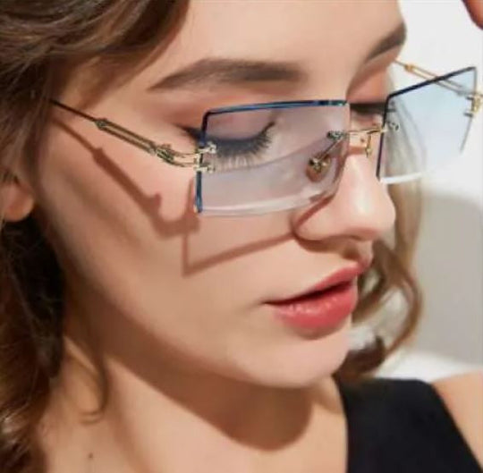 Ochelari De Soare Urbani Fără Ramă În Formă De Dreptunghi