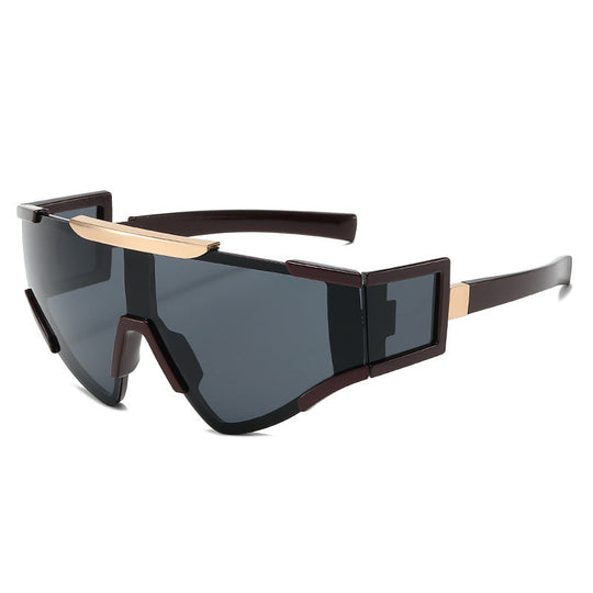 Ochelari de soare bărbați design futurist shield 10