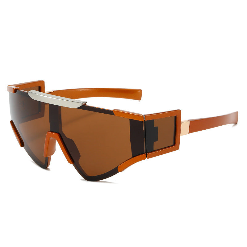 Ochelari de soare bărbați design futurist shield 11