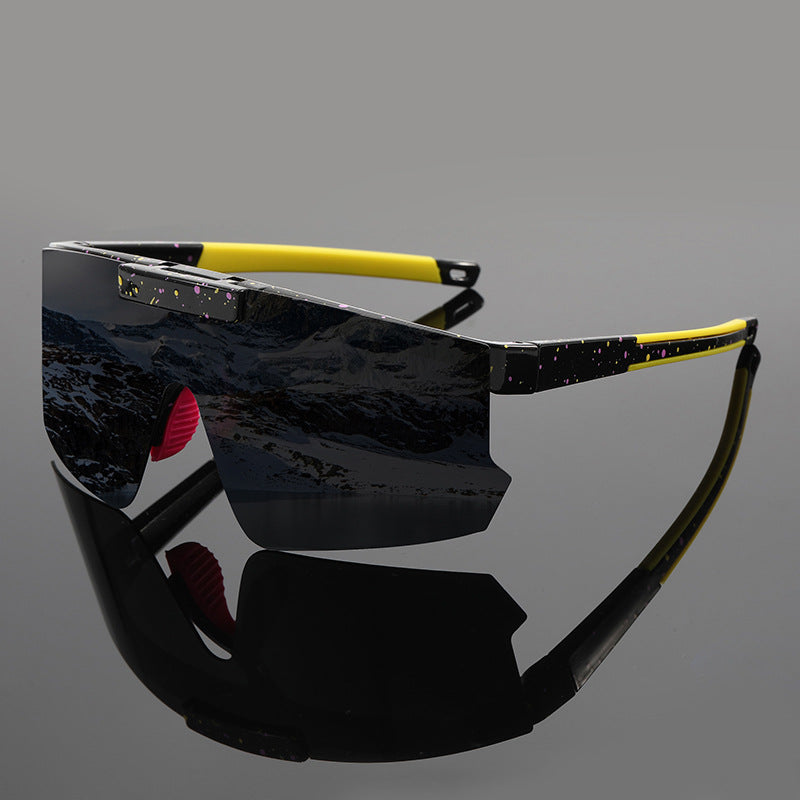 Ochelari de soare sport pentru bărbați cu design Shield 1
