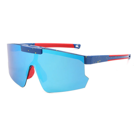 Ochelari de soare sport pentru bărbați cu design Shield 7