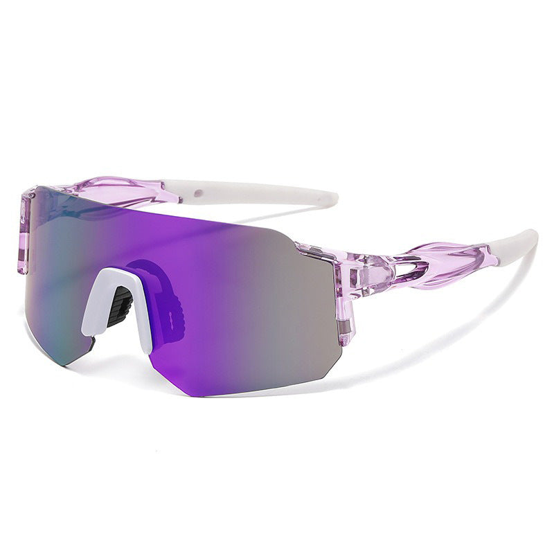 Ochelari de soare sport unisex cu design futurist 4