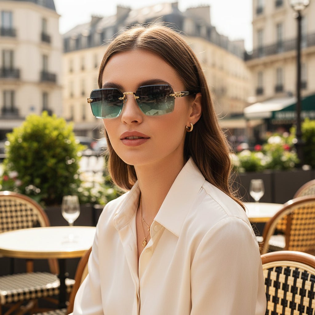 Ochelari pentru Bărbați Fără Montură cu Design Minimalist 1