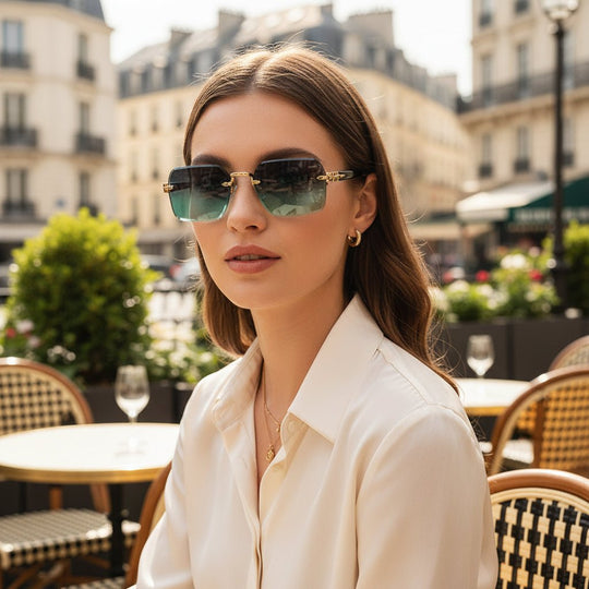 Ochelari pentru Bărbați Fără Montură cu Design Minimalist 1