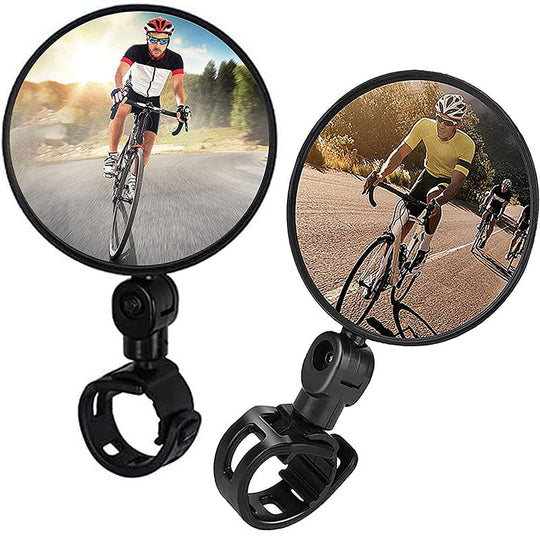 Oglindă Reglabilă pentru Ghidon Bicicletă cu Lentilă Convexă 0