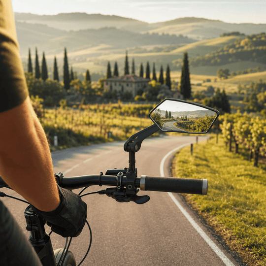 Oglindă Retro Vizoare Reglabilă pentru Bicicletă cu Unghi Larg 2