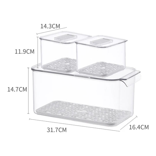 Organizator Frigider Modular cu Ventilație Detașabilă pentru Depozitare 4