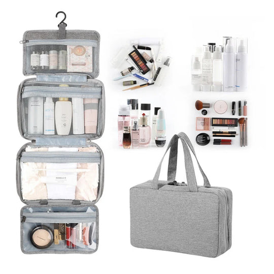 Organizator cosmetic compact pentru călătorii cu compartimente multiple 2