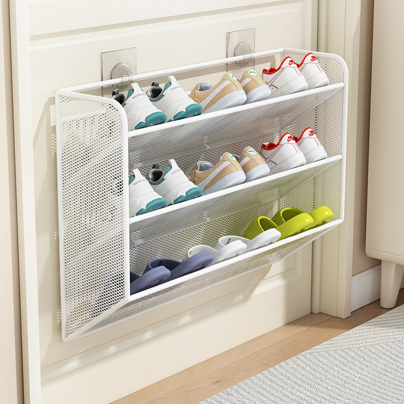 Organizator pantofi subțire cu raft ventilat pentru uși 1