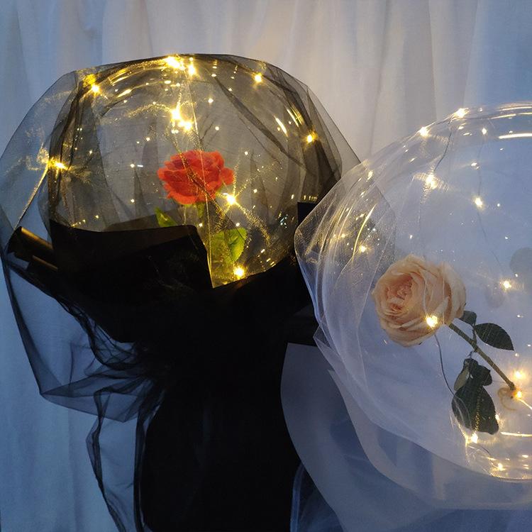 Pachet De Baloane Luminoase Cu Trandafiri Led (Set De Bricolaj)