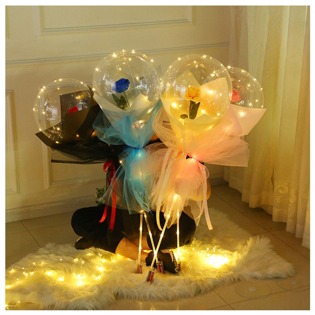 Pachet De Baloane Luminoase Cu Trandafiri Led (Set De Bricolaj)