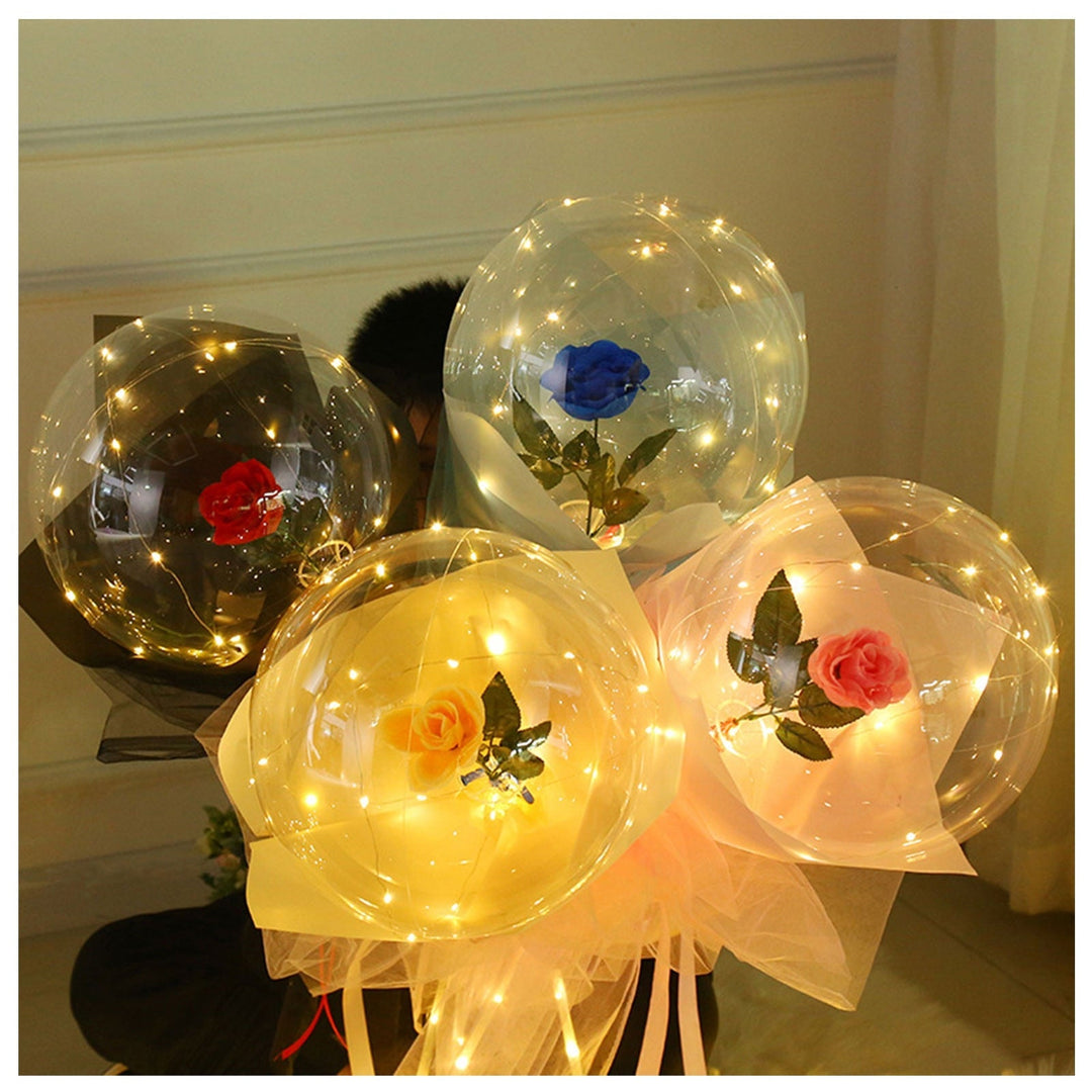 Pachet De Baloane Luminoase Cu Trandafiri Led (Set De Bricolaj)