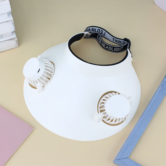 Pălărie Portabilă cu Ventilator pentru Femei cu Motive Jucăușe 4