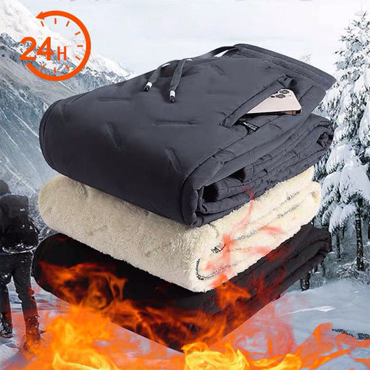 Pantaloni din fleece moale pentru bărbați